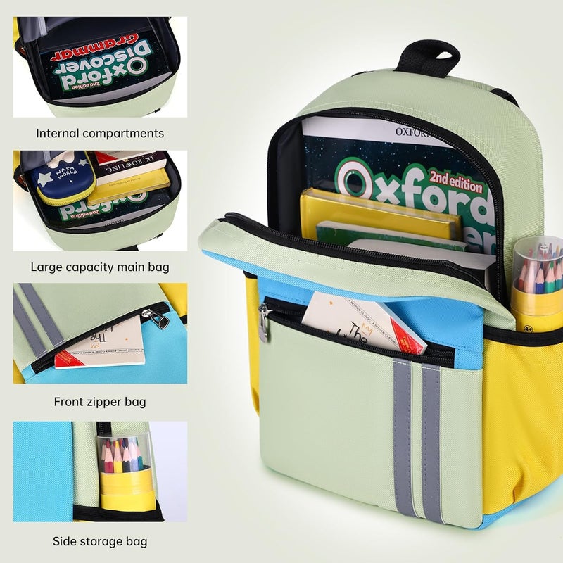 SDFGHG Kids Backpack for Boys Kindergarten School Backpack 14 inch Bookbag for Boys 4-8 - Image 3